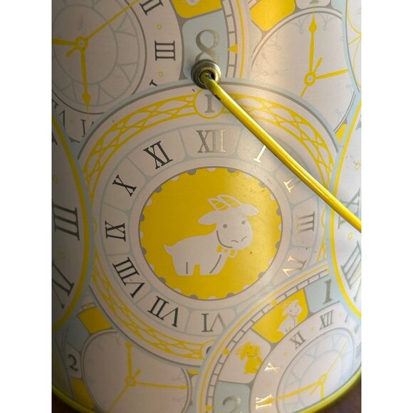 Beekman 1802 Yellow Decorative Collectible Tin Container With Lid & Handle - Picture 6 of 6